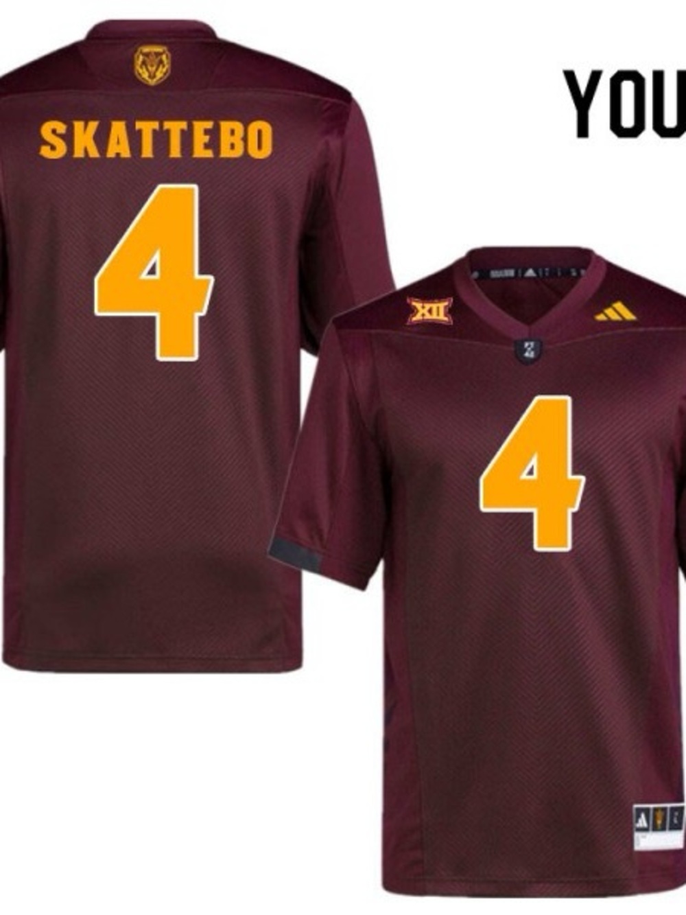 Youth Cam Skattebo Maroon Arizona State #4 Jersey 177743-673